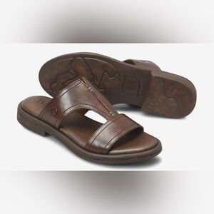 NWOB! BORN Remo Sandal, 7, Dark Brown Leather